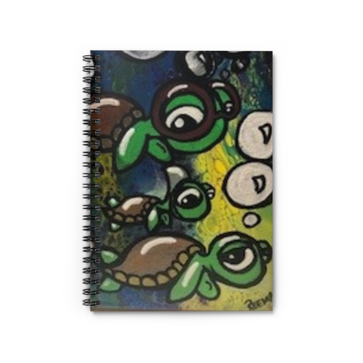 Spiral Notebook — Cute Sea Turtle Art Ruled Journal