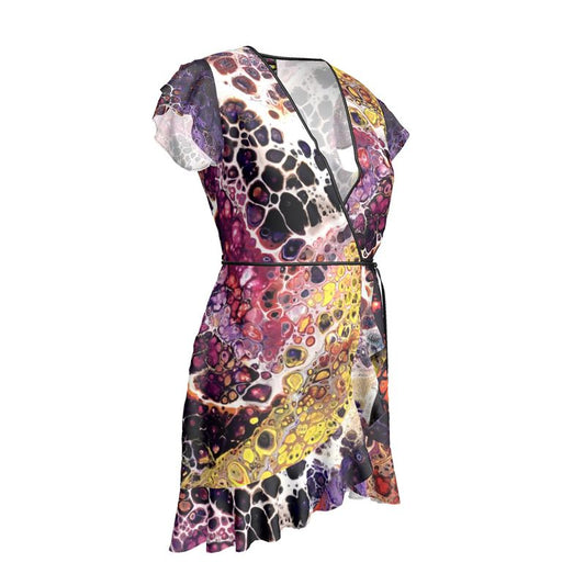 Hand-Painted Art - Tea Dress – One-of-a-Kind Wearable Canvas
