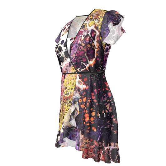 Hand-Painted Art - Tea Dress – One-of-a-Kind Wearable Canvas
