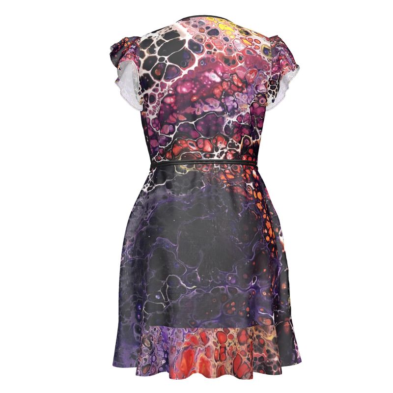 Hand-Painted Art - Tea Dress – One-of-a-Kind Wearable Canvas